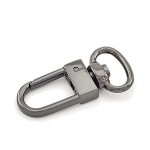 Karabiin 13 mm, must nikkel